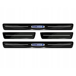 Sill trims for Volvo XC60 2017- Black chrome Stainless steel
