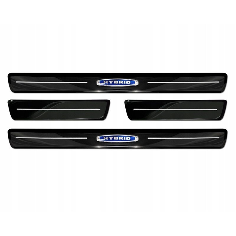 Sill trims for Volvo XC60 2017- Black chrome Stainless steel