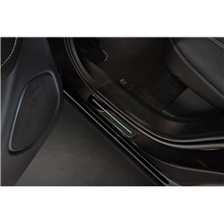 Sill trims for Volvo XC60 2017- Black chrome Stainless steel