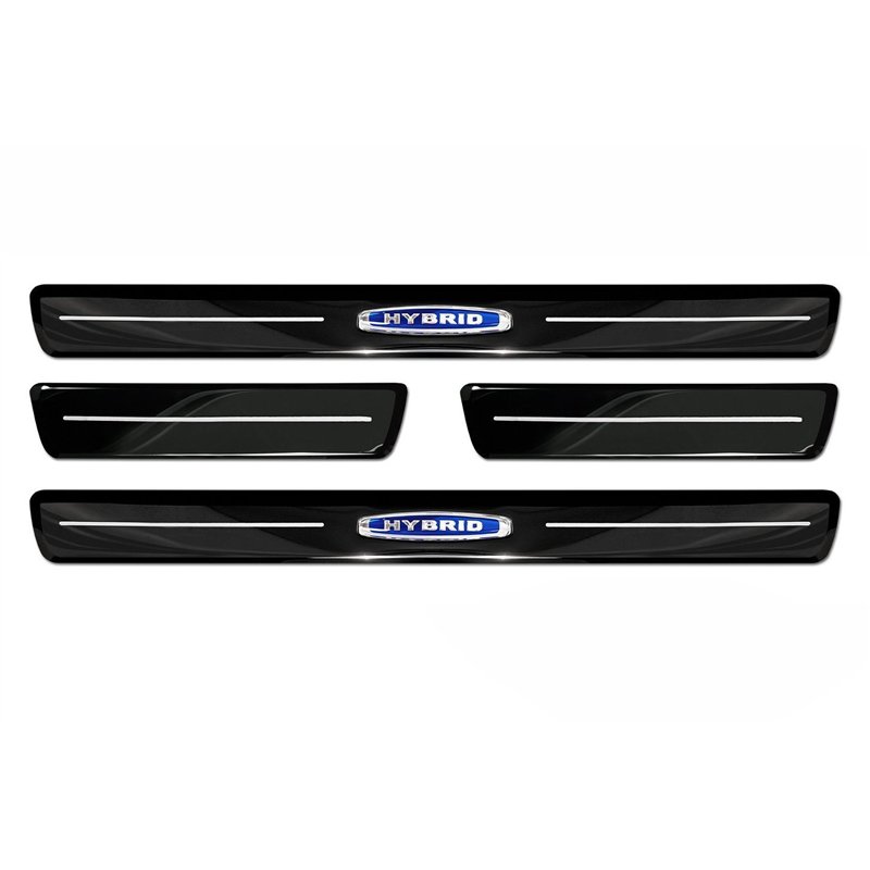 Sill trims for Volvo XC90 2015- Black chrome Stainless steel