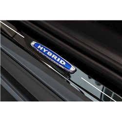 Listwy progowe do Volvo XC90 2015- Czarny chrom Stal nierdzewna