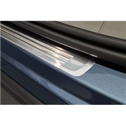 Sill trims for Volvo XC60 II 2017- Silver Stainless steel Brushed