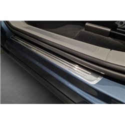 Sill trims for Volvo XC60 II 2017- Silver Stainless steel Brushed