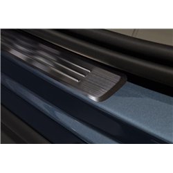 Listwy progowe do Volvo XC60 2017- Czarny Stal nierdzewna