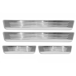 Sill trims for Volvo EX30 2024- | Silver Stainless steel Brushed