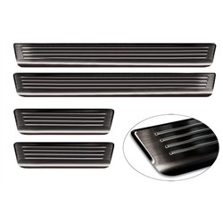 Sill trims for Volvo EX30 I 2024- | Black Stainless steel Brushed