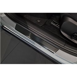 Sill trims for Volvo EX30 I 2024- | Black Stainless steel Brushed