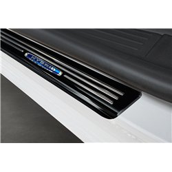 Sill trims for Mercedes EQT 2023- | Black chrome Stainless steel