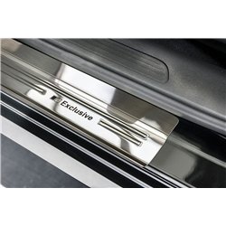 Sill trims for Renault Kadjar 2015-2022 | Silver Stainless steel