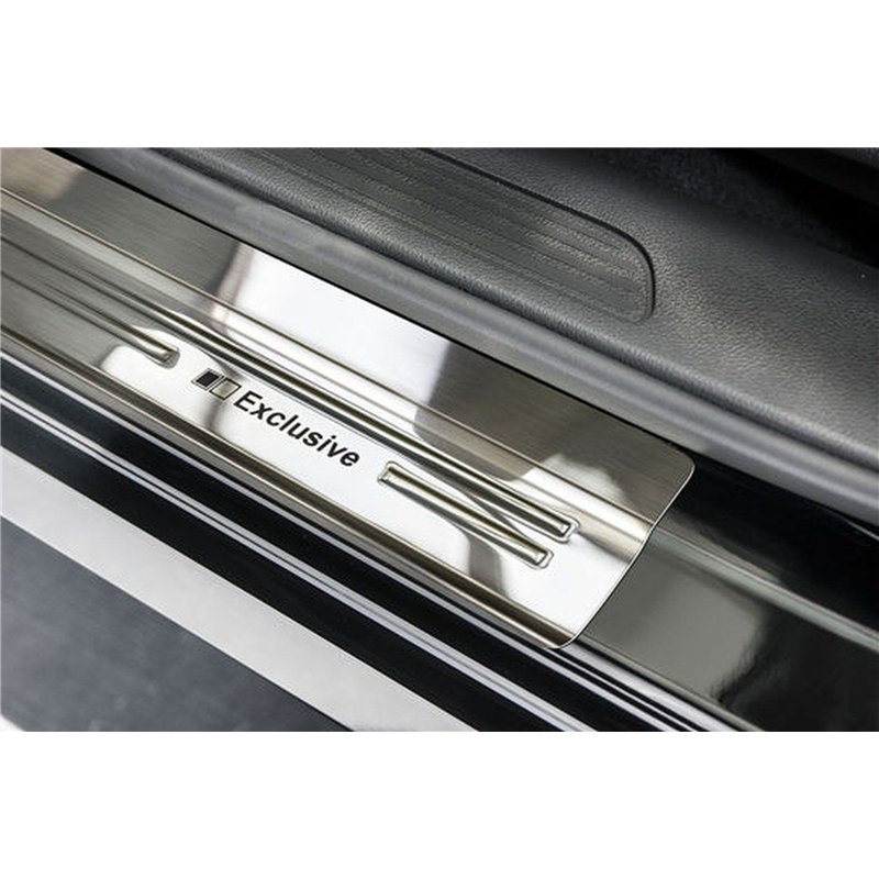 Sill trims for Renault Kadjar 2015-2022 | Silver Stainless steel