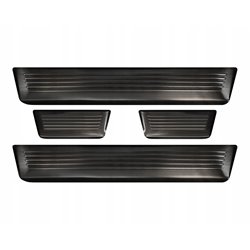 Sill trims for Renault Captur 2020- Black Stainless steel Brushed