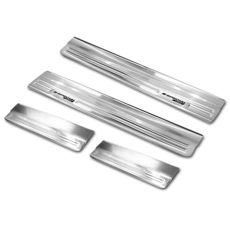 Sill trims for Renault Kadjar 2015-2022 | Silver Stainless steel