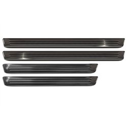 Sill trims for Skoda Kodiaq 2024- | Black Stainless steel Brushed