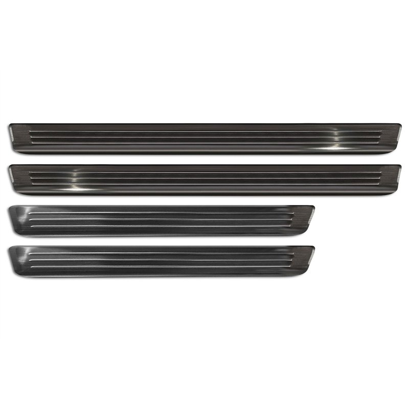 Sill trims for Skoda Kodiaq 2024- | Black Stainless steel Brushed