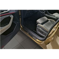 Sill trims for Skoda Kodiaq 2024- | Black Stainless steel Brushed