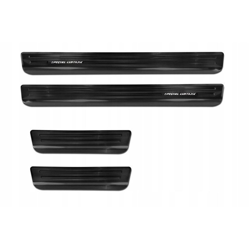 Sill trims for Skoda Kamiq 2019- | Black Stainless steel Brushed