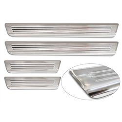 Sill trims for Skoda Kamiq 2019- | Silver Stainless steel Brushed
