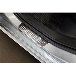 Sill trims for Skoda Kamiq 2019- | Silver Stainless steel Brushed