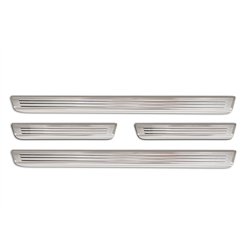 Sill trims for Skoda Enyaq I 2021- Silver Stainless steel Brushed