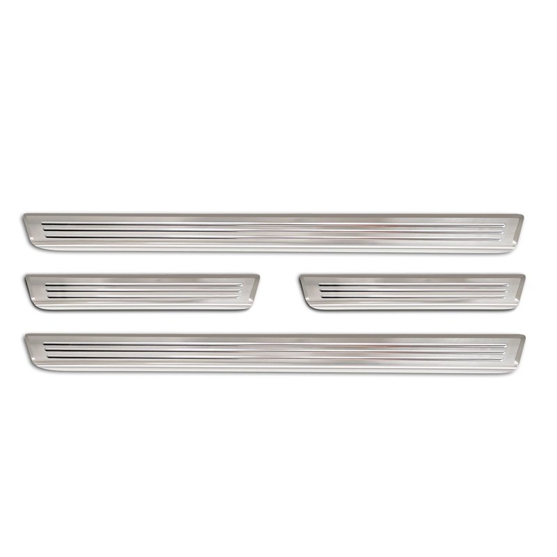 Sill trims for Skoda Enyaq I 2021- Silver Stainless steel Brushed