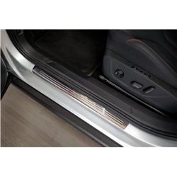 Sill trims for Skoda Enyaq I 2021- Silver Stainless steel Brushed