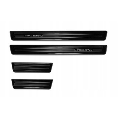 Sill trims for Subaru XV 2018- Black chrome Stainless steel