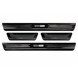 Sill trims for SEAT Arona 2017- | Black chrome Stainless steel