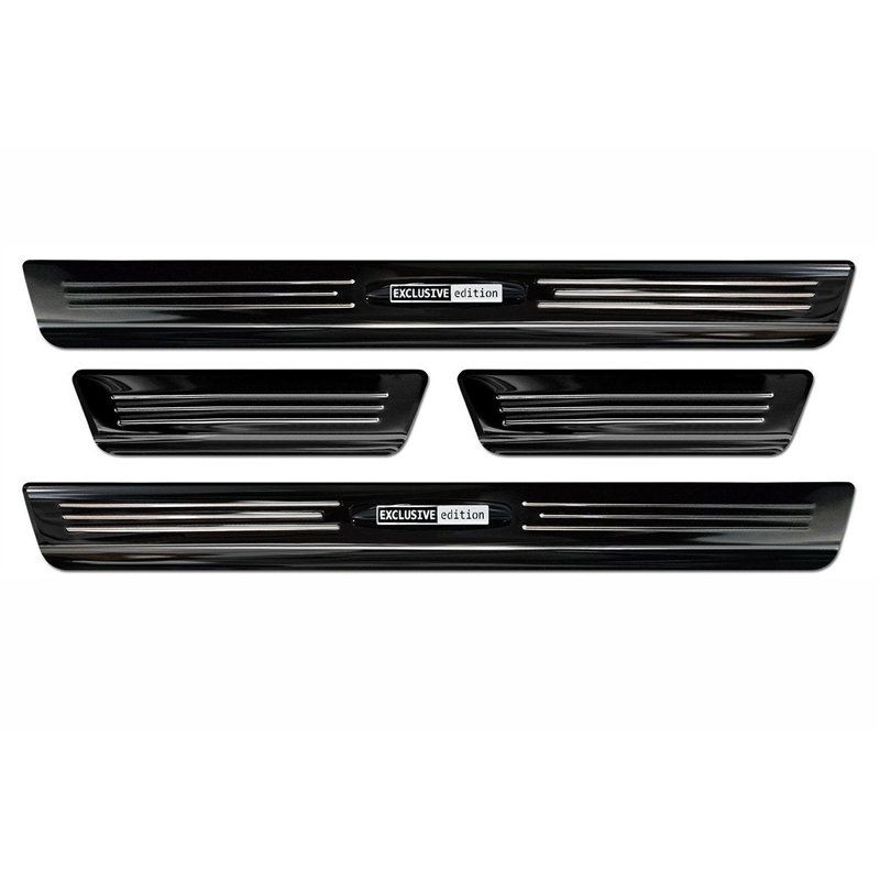 Sill trims for SEAT Arona 2017- | Black chrome Stainless steel