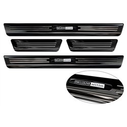 Sill trims for SEAT Arona 2017- | Black chrome Stainless steel