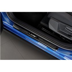Sill trims for SEAT Arona 2017- | Black chrome Stainless steel