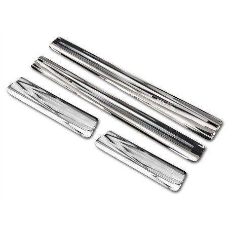 Sill trims for Volkswagen VW T-Roc 2017- | Silver Stainless steel