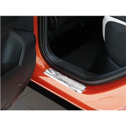 Sill trims for Volkswagen VW T-Roc 2017- | Silver Stainless steel