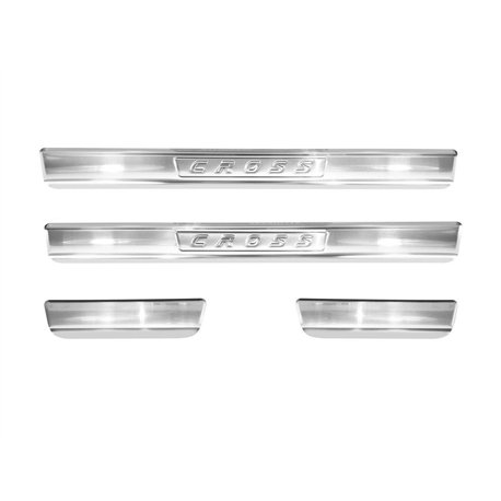Sill trims for Volkswagen VW T-Cross 2019- | Stainless steel
