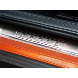 Sill trims for Volkswagen VW T-Cross 2019- | Stainless steel