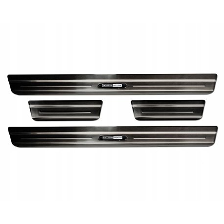 Sill trims for Volkswagen VW Taigo 2021- | Black Stainless steel