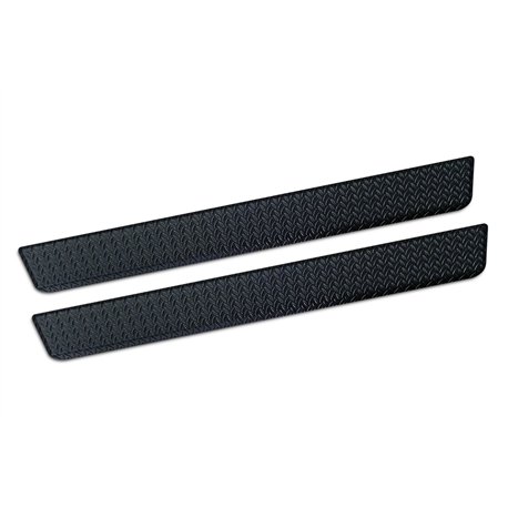 Front sill trims for Ford Tourneo Connect 2022- Black Aluminum