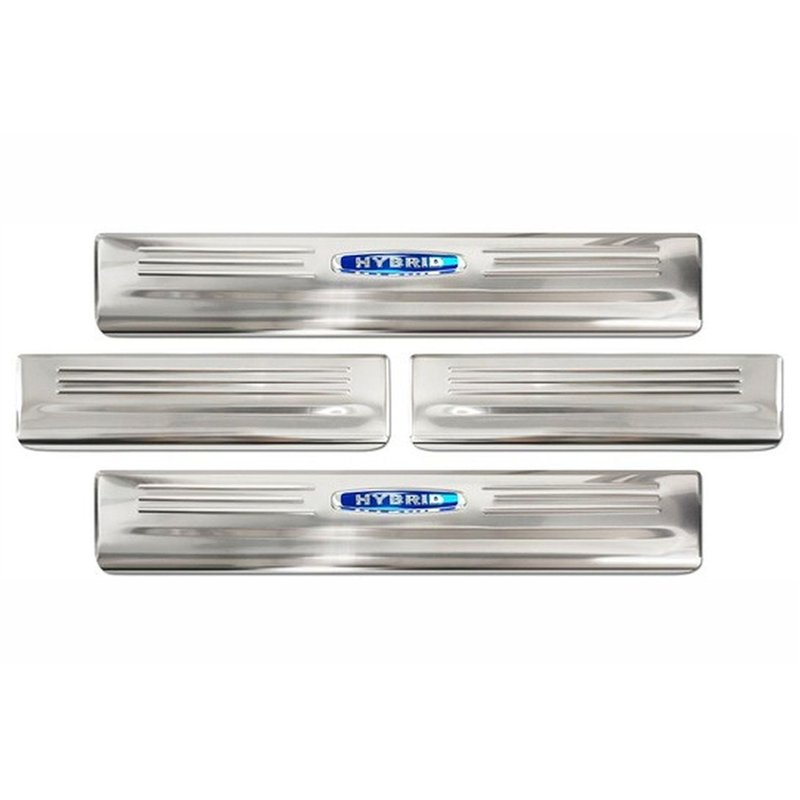 Sill trims for Toyota Highlander 2019- | Silver Stainless steel