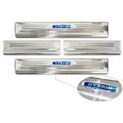 Sill trims for Toyota Highlander 2019- | Silver Stainless steel