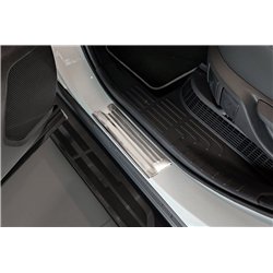 Sill trims for Toyota Highlander 2019- | Silver Stainless steel