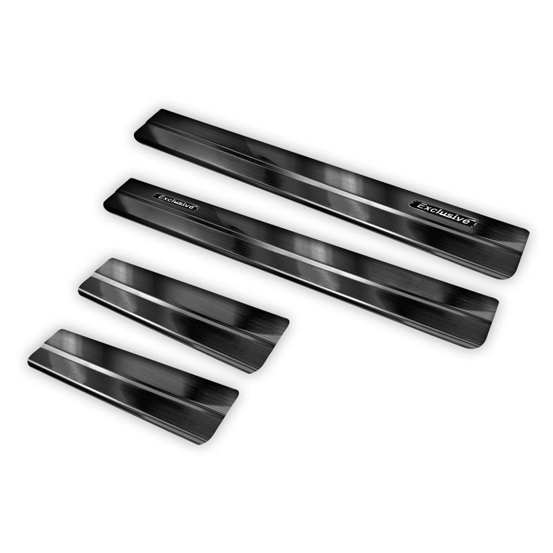 Sill trims for Toyota RAV4 FL 2016-2018 | Black Stainless steel