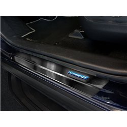 Sill trims for Toyota RAV4 2019- | Black Stainless steel Brushed