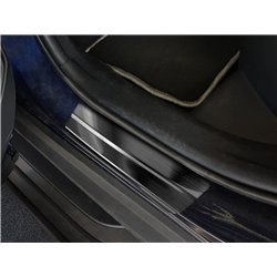 Listwy progowe do Toyota RAV4 2019- | Czarny Stal nierdzewna