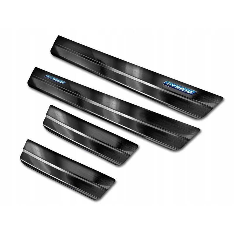 Sill trims for Toyota RAV4 Hybrid 2019- | Black Stainless steel