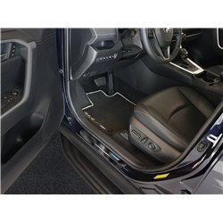 Sill trims for Toyota RAV4 Hybrid 2019- | Black Stainless steel