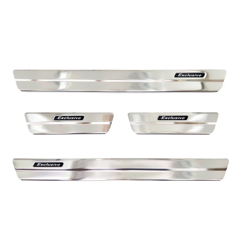 Sill trims for Toyota Corolla Cross 2022- Silver Stainless steel