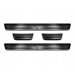 Sill trims for Toyota Aygo X 2022- | Black Stainless steel