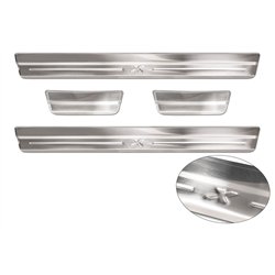 Sill trims for Toyota Aygo X 2022- | Silver Stainless steel