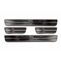 Sill trims for Toyota Corolla Cross 2022- Black Stainless steel