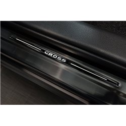 Sill trims for Toyota Corolla Cross 2022- Black Stainless steel