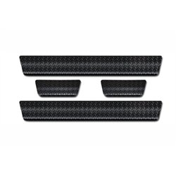 Sill trims for Toyota Aygo X I 2022- | Black Aluminum Ribbed